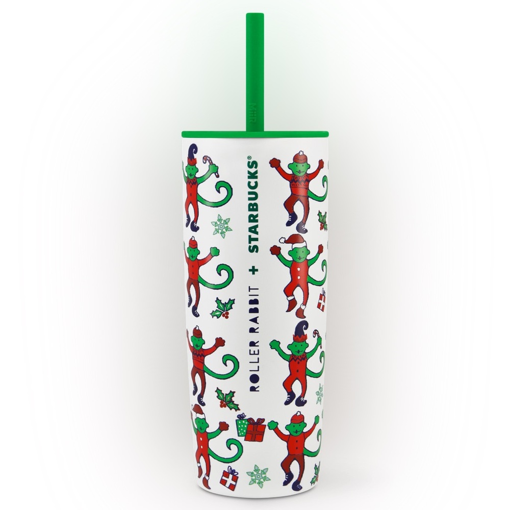 Starbucks x Roller Rabbit Festive “Monkey Mas” Tumbler